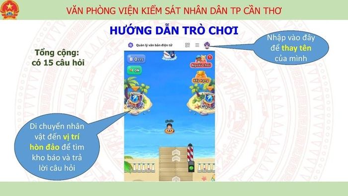  Phần mini game tìm hiểu kiến thức về công tác văn thư và quản lý văn bản điện tử