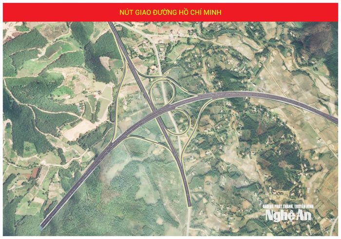 Nút giao đường Hồ Chí Minh nằm trên địa bàn xã Kim Bảng. Ảnh chụp quy hoạch