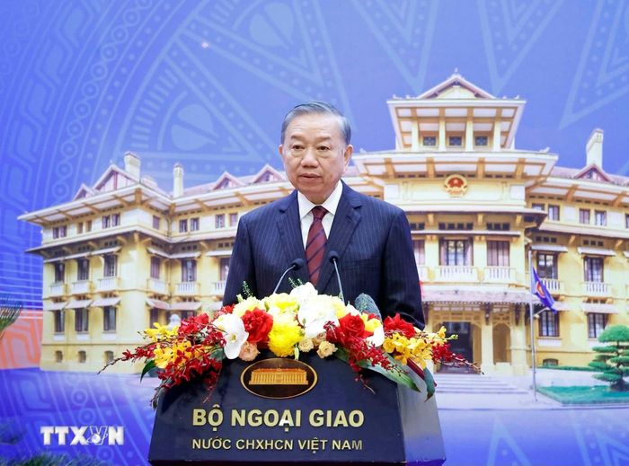 Tổng Bí thư, Chủ tịch nước Tô Lâm phát biểu chỉ đạo hội nghị. Ảnh: TTXVN
