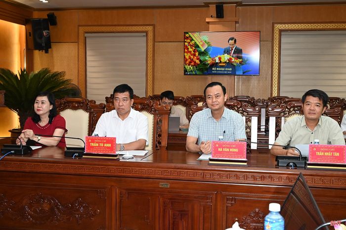 Đại biểu dự hội nghị tại điểm cầu tỉnh Hà Tĩnh.