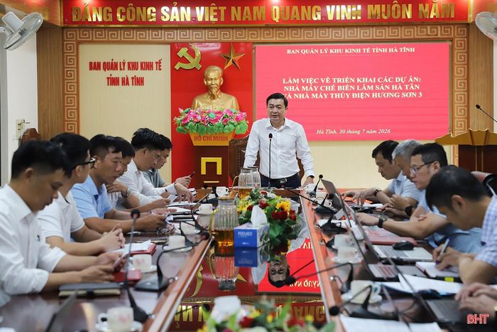 Ban Quản lý KKT tỉnh làm việc về triển khai các dự án vừa được chấp thuận đầu tư tại Khu kinh tế CKQT Cầu Treo.