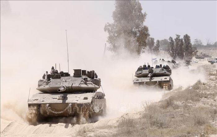 Binh sĩ Israel được triển khai ở miền Nam nước này, gần biên giới với Dải Gaza. Ảnh tư liệu: THX/TTXVN phát