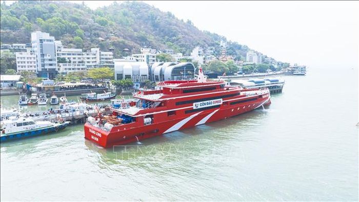 Tàu cao tốc Thăng Long gặp sự cố kỹ thuật trong quá trình vận hành. Ảnh: Hoàng NhịTTXVN