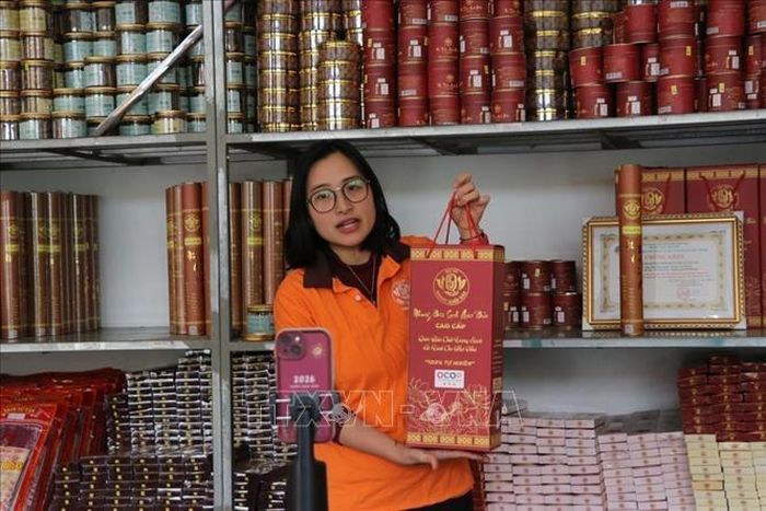 Cơ sở sản xuất của hộ kinh doanh hương thơm Quốc Bảo, xã Trần Phú, thành phố Hải Phòng, bán hàng trên nền tảng số.