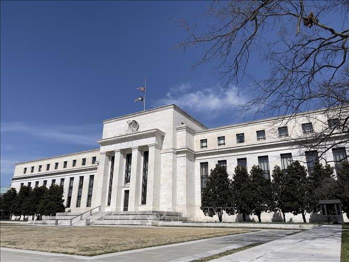 Trụ sở Cục Dự trữ liên bang Mỹ (FED) tại Washington, DC. Ảnh: AFP/ TTXVN (không được phép khai thác, sử dụng bởi bên thứ ba)