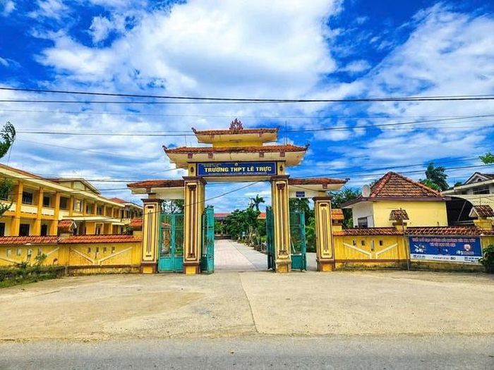 Trường THPT Lê Trực (Ảnh: CTV).