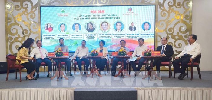 Đại biểu tham gia tọa đàm tại hội nghị. Ảnh: Huỳnh Phúc Hậu - TTXVN
