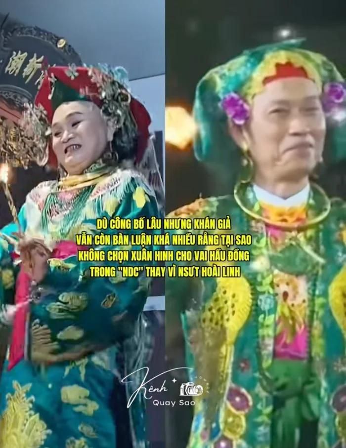 Bài đăng tranh cãi về vai diễn của NSƯT Hoài Linh trong dự án phim mới. (Ảnh chụp màn hình TikTok Kênh Quay Sao)