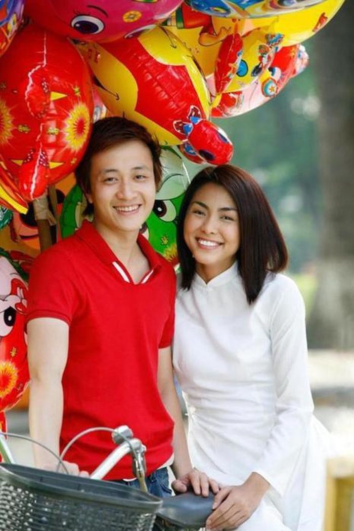 Lương Mạnh Hải và Tăng Thanh Hà trong bộ phim "Bỗng dưng muốn khóc".