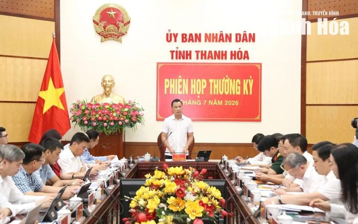 Chủ tịch UBND tỉnh Tô Anh Dũng chủ trì phiên họp.