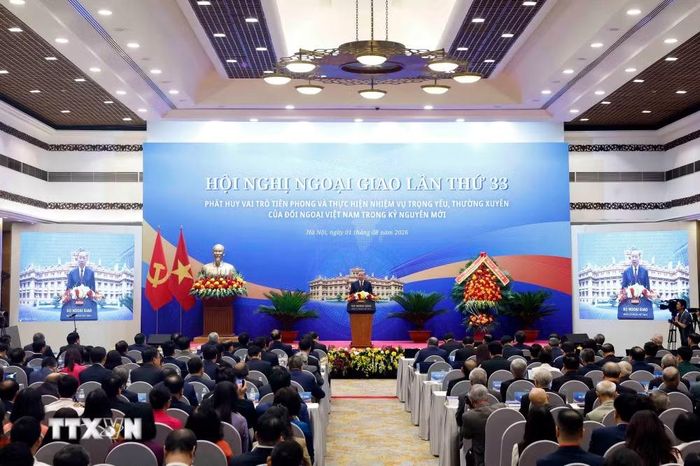 Tổng Bí thư, Chủ tịch nước Tô Lâm nhấn mạnh Đại hội đại biểu toàn quốc lần thứ XIV của Đảng đã đề ra đường lối phát triển đất nước trong giai đoạn mới. Ảnh: TTXVN
