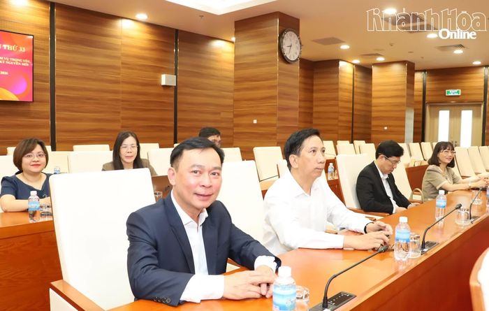 Các đại biểu dự hội nghị tại điểm cầu tỉnh Khánh Hòa.