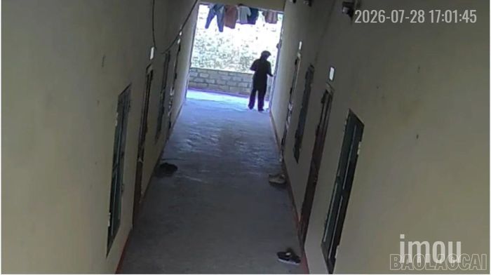 Hình ảnh đối tượng được camera an ninh ghi lại.