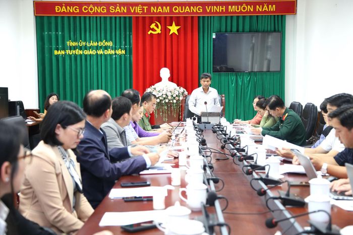 Ban Tuyên giáo và Dân vận Tỉnh ủy Lâm Đồng tổ chức hội nghị giao ban công tác dư luận xã hội tháng 5/2026