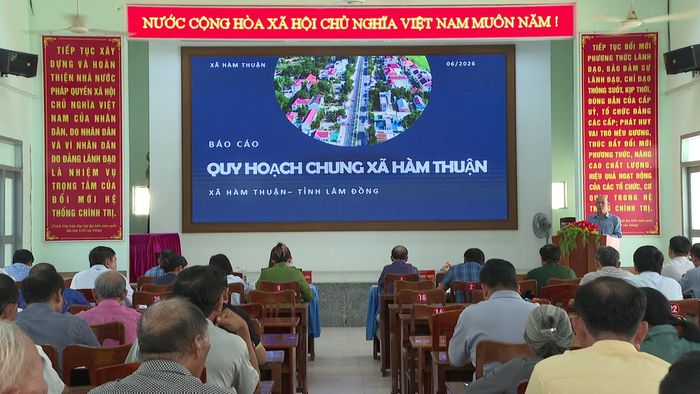 Hội nghị lấy ý kiến cộng đồng dân cư đối với Hồ sơ Quy hoạch chung xã Hàm Thuận