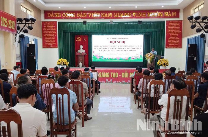 Đảng ủy xã Thanh Bình tổ chức hội nghị tập huấn nghiệp vụ công tác tôn giáo và công tác bảo vệ nền tảng tư tưởng của Đảng, đấu tranh phản bác các quan điểm sai trái, thù địch năm 2026.