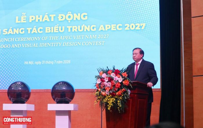 Thứ trưởng Bộ Văn hóa, Thể thao và Du lịch Tạ Quang Đông, Phó Trưởng Tiểu ban Tuyên truyền và Văn hóa (Ủy ban Quốc gia APEC 2027) phát biểu tại Lễ phát động. (Ảnh: TCCT/ Hoàng Phương)