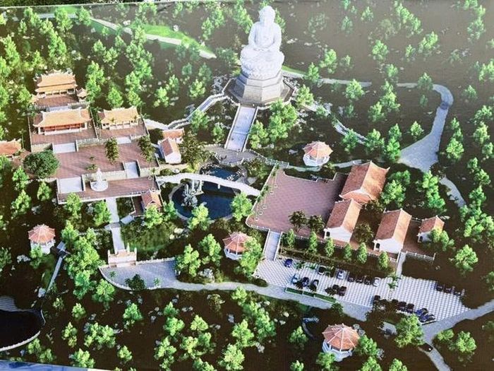 Công tác trùng tu, tôn tạo chùa cảnh luôn được Ban Trị sự GHPGVN tỉnh Hà Tĩnh chú trọng. Trong ảnh là phối cảnh tổng thể chùa Long Đàm (Bắc Hồng Lĩnh), với điểm nhấn là tôn tượng Đức Phật Bổn Sư Thích Ca Mâu Ni cao hơn 43m
