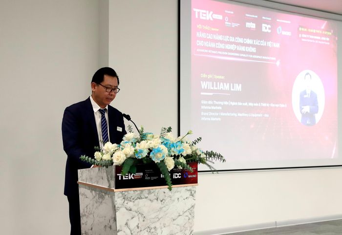 Ông William Lim, Giám đốc thương hiệu Ngành sản xuất, máy móc và thiết bị khu vực châu Á Informa Markets.