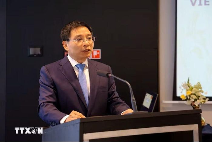 Phó Thủ tướng Chính phủ Nguyễn Văn Thắng chủ trì cuộc tọa đàm với các doanh nghiệp hàng đầu của Hà Lan. Ảnh: Anh Hiển - TTXVN