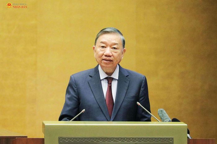 Tổng Bí thư, Chủ tịch nước Tô Lâm phát biểu chỉ đạo Hội nghị toàn quốc quán triệt và triển khai thực hiện Nghị quyết Hội nghị Trung ương 3. Ảnh- Hồ Long