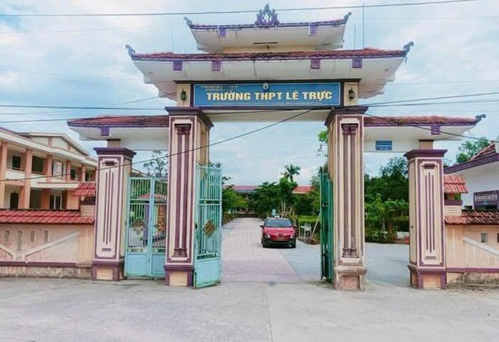 Trường THPT Lê Trực (Quảng Trị) nơi xảy ra vụ việc. Ảnh: Bộ GD-ĐT
