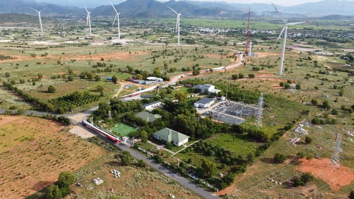 Dự án Nhà máy điện gió Phú Lạc 2 tại Lâm Đồng. Ảnh: REE