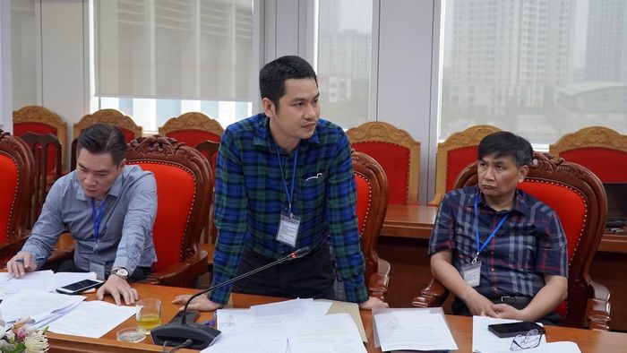 Đại diện đơn vị chức năng các sở, ngành thuộc TP Hà Nội cho ý kiến về dự án nhà ở CBCS CAND chuẩn bị triển khai.