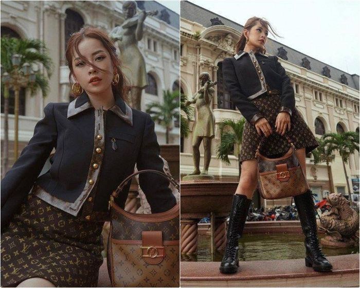Chi Pu trông thanh lịch với blazer hiện đại.