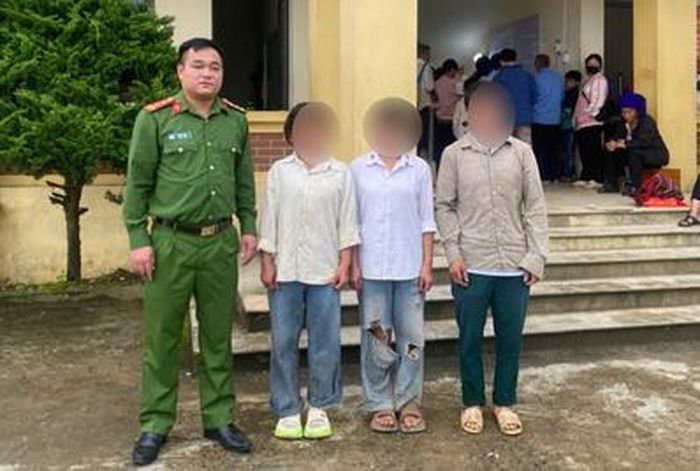 Công an đã hỗ trợ tìm được 2 con của ông L.