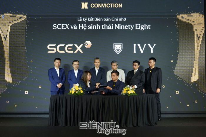 Lễ ký kết giữa Công ty Cổ phần sàn giao dịch tài sản mã hóa Sacom (SCEX) và Công ty TNHH IVY