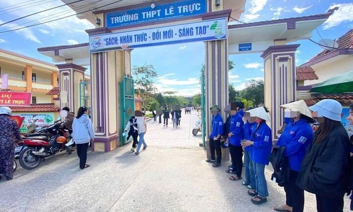 Điểm thi Trường THPT Lê Trực nơi xảy ra ra tiêu cực. (Ảnh: CTV)