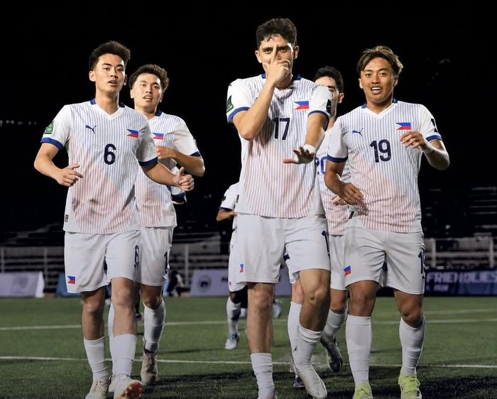 Đội tuyển Philippines đánh bại Lào với tỷ số 4-1. (Ảnh: Liên đoàn bóng đá Philippines)