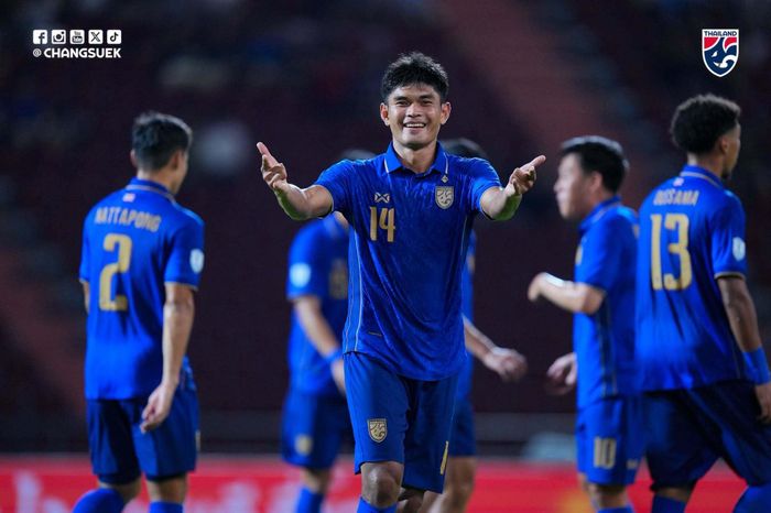 Thái Lan đánh bại Malaysia với tỷ số 2-0. (Ảnh: Đội tuyển bóng đá quốc gia Thái Lan)