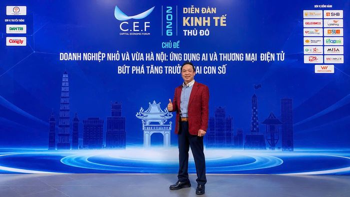 Ông Abraham Nguyễn Quang Huy, Phó Chủ tịch Hiệp hội Khởi nghiệp Quốc gia, Chủ tịch 9S UNION Viện Quảng trị và Thương mại Điện tử Ecmi.vn. Ảnh: Khắc Kiên