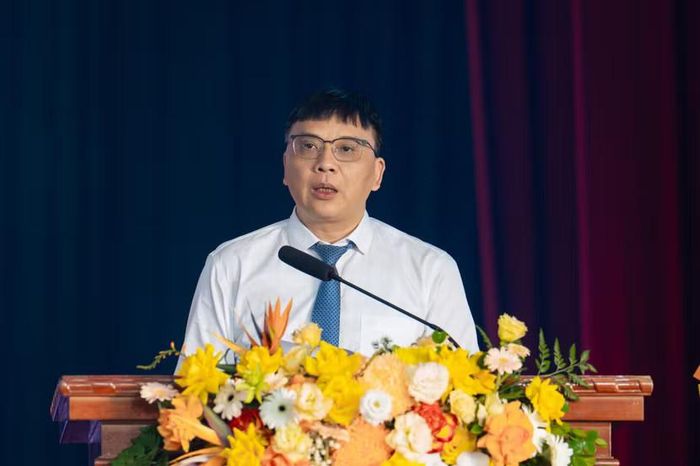 Ông Nguyễn Minh Long, Thành ủy viên, Giám đốc Sở Nội vụ thành phố Hà Nội phát biểu tại chương trình. Ảnh: Hậu Lộc