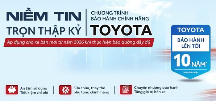 Hiện nay mốc 10 năm đang là điểm cạnh tranh mới của các hãng xe trong việc trấn an người tiêu dùng. Ảnh chụp màn hình