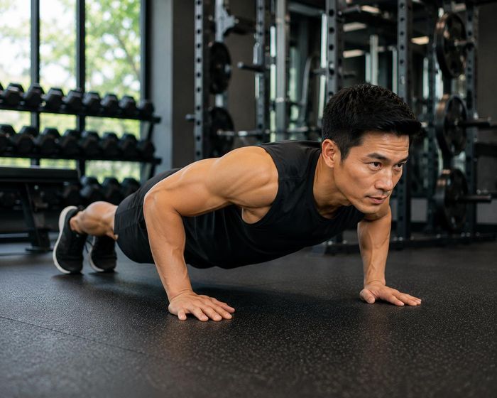 Plank giúp tăng sức mạnh cơ bụng, cơ lưng và cơ vai. Ảnh: AI.