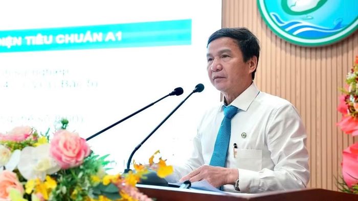 Phó Giáo sư, Tiến sĩ, bác sĩ Lê Đình Thanh, Phó Chủ tịch Thường trực Hội đồng chuyên môn bảo vệ sức khỏe cán bộ miền nam, Giám đốc Bệnh viện Thống Nhất phát biểu.