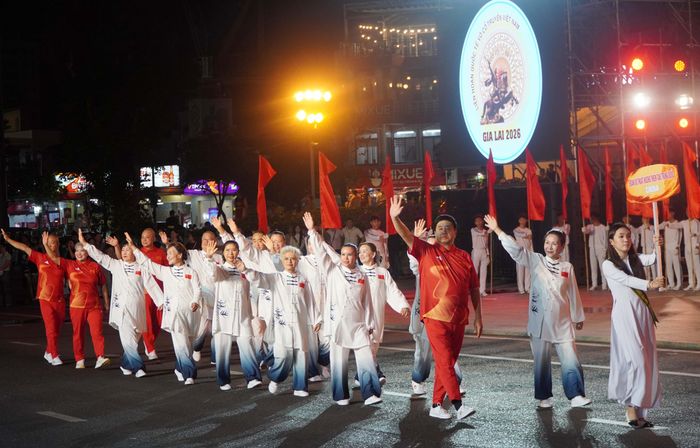 Phái đoàn võ thuật cổ truyền Trung Quốc tại lễ khai mạc