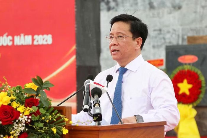 Ông Hồ Văn Mừng, Chủ tịch UBND tỉnh An Giang, phát biểu tại Ngày hội.