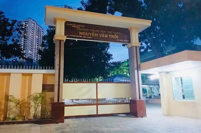 Trường THPT Nguyễn Văn Trỗi ở phường Nha Trang, tỉnh Khánh Hòa.