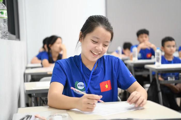 Thí sinh Việt Nam trước giờ thi