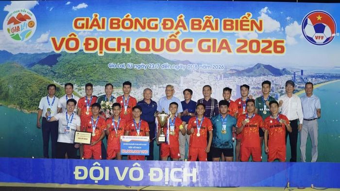 Đội Đà Nẵng xuất sắc giành vô địch Giải bóng đá bãi biển năm 2026.