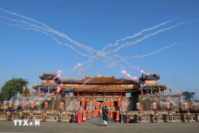 Công bố Festival Huế 2026. (Ảnh: Mai Trang/TTXVN)