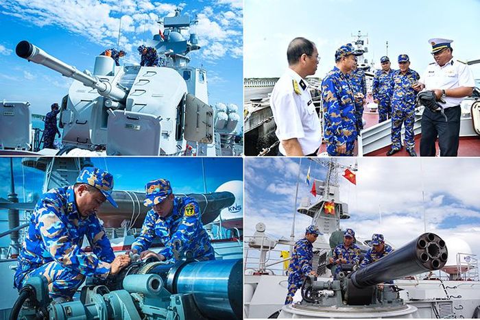 Cán bộ, chiến sĩ thường xuyên kiểm tra, bảo dưỡng vũ khí, trang bị kỹ thuật trên tàu; duy trì hệ số kỹ thuật cao, bảo đảm phương tiện luôn trong trạng thái sẵn sàng chiến đấu.
