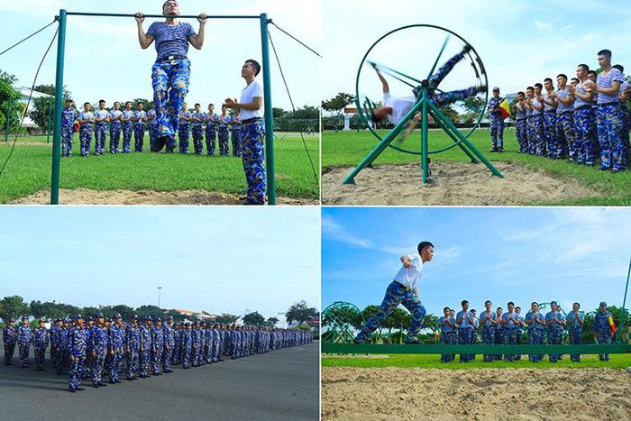 Chiến sĩ trẻ tích cực rèn luyện thể lực, sức bền và khả năng chịu đựng trong môi trường đặc thù trên biển, đáp ứng yêu cầu nhiệm vụ bảo vệ chủ quyền biển, đảo.