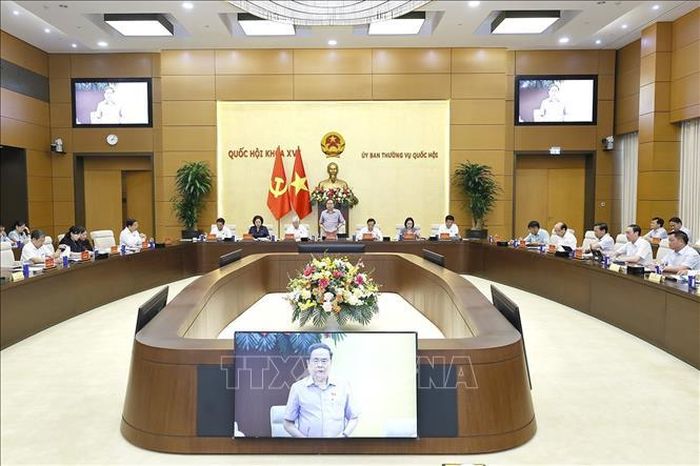 Chủ tịch Quốc hội Trần Thanh Mẫn phát biểu. Ảnh: Doãn Tấn/TTXVN