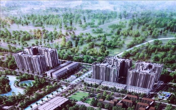 Phối cảnh chung của dự án. Ảnh Mạnh Khánh/TTXVN