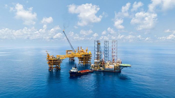 Giàn khoan khai thác dầu khí của Petrovietnam. Ảnh: Minh Trang/Bnews/vnanet.vn